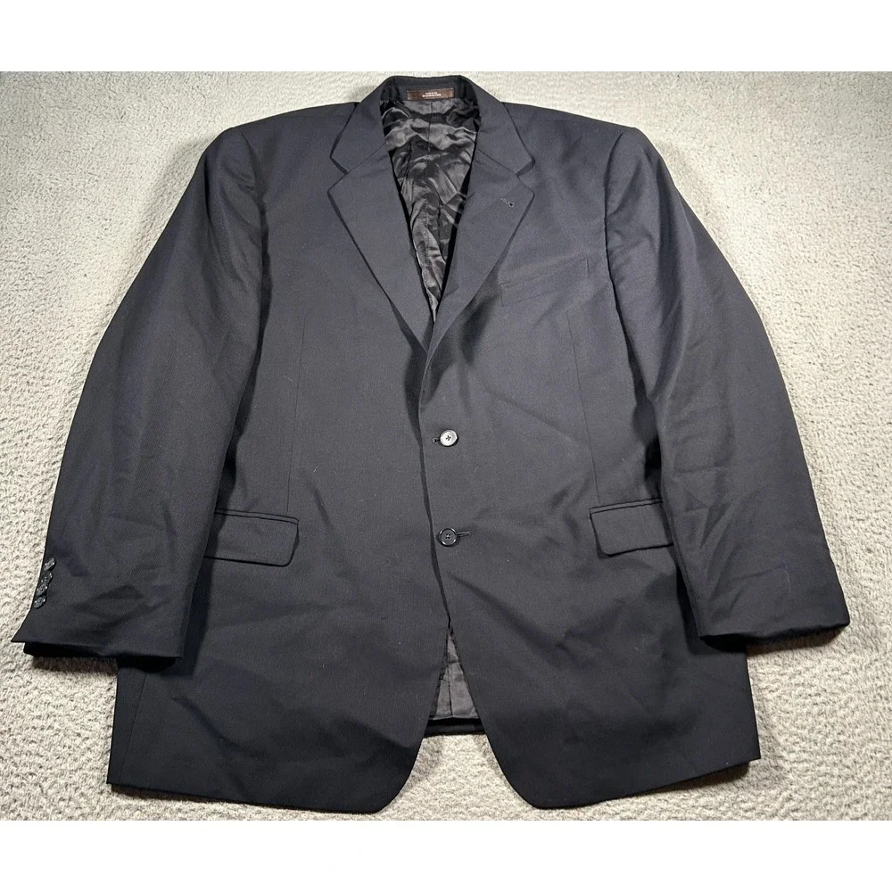 Joseph‎ Abboud Blazer Mens 48L Navy Jacket Wool Sport Coat Two Button Nordstrom